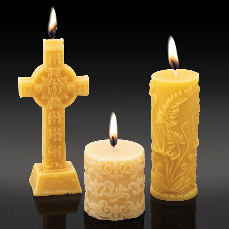 Pure Beeswax Candles All 3 Styles